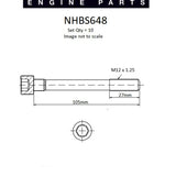 Head Bolt Set MITSUBISHI 4G63 4G64 12MM NHBS648 - Nason
