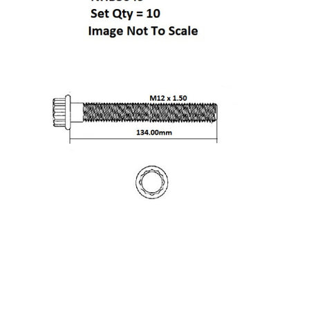 Head Bolt Set RENAULT NISSAN R9M NHBS649 - FAI
