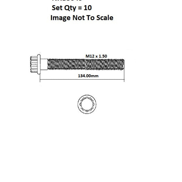 Head Bolt Set RENAULT NISSAN R9M NHBS649 - FAI