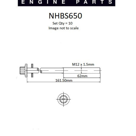 Head Bolt Set GREAT WALL GW4D20 NHBS650 - Nason