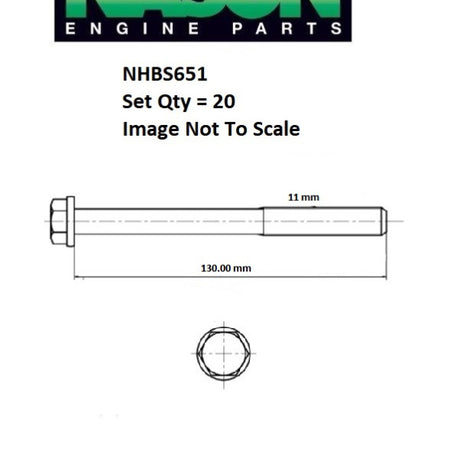 Head Bolt Set FORD 5.0L DOHC 32V V8 NHBS651 - ENGINE PRO