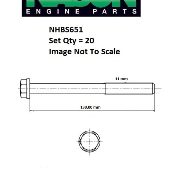 Head Bolt Set FORD 5.0L DOHC 32V V8 NHBS651 - ENGINE PRO