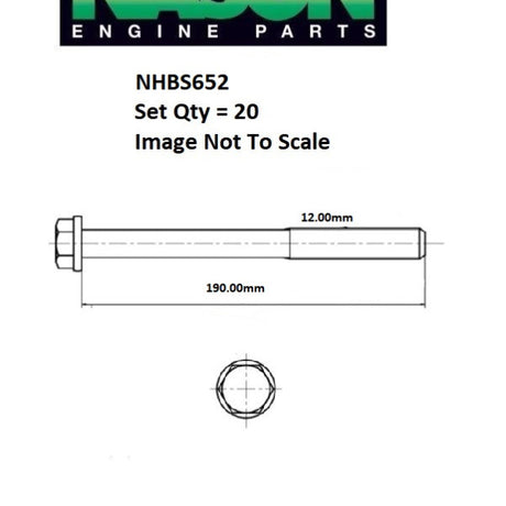 Head Bolt Set FORD 5.0L DOHC 32V V8 NHBS652 - ENGINE PRO