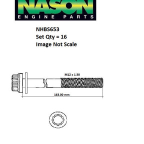 Head Bolt Set HONDA J35A J37A NHBS653 - ENGINE PRO