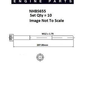 Head Bolt Set VW AUDI 4CYL NHBS655 - FAI