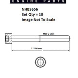 Head Bolt Set NISSAN HR12DE HR15DE HR16DE NHBS656 - FAI