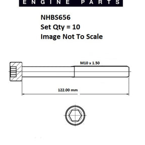Head Bolt Set NISSAN HR12DE HR15DE HR16DE NHBS656 - FAI