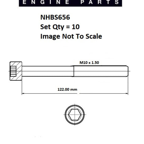 Head Bolt Set NISSAN HR12DE HR15DE HR16DE NHBS656 - FAI