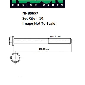 Head Bolt Set FORD 2.0L DOHC DIESEL YN2S NHBS657 - FAI