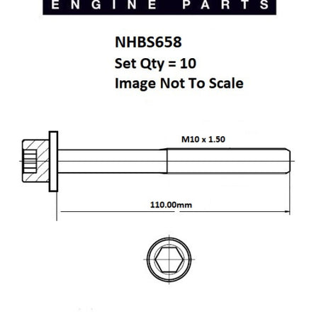 Head Bolt Set HOLDEN B14XFT 4 CYL DOHC NHBS658 - FAI