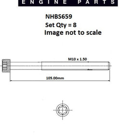 Head Bolt Set FORD M1JE M1JC ECOBOOST NHBS659 - FAI