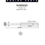 Head Bolt Set MITUSIBSIHI 4N15 DOHC 16V NHBS660 - Nason