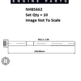 Head Bolt Set TOYOTA 2AR-FE NHBS662 - ENGINE PRO