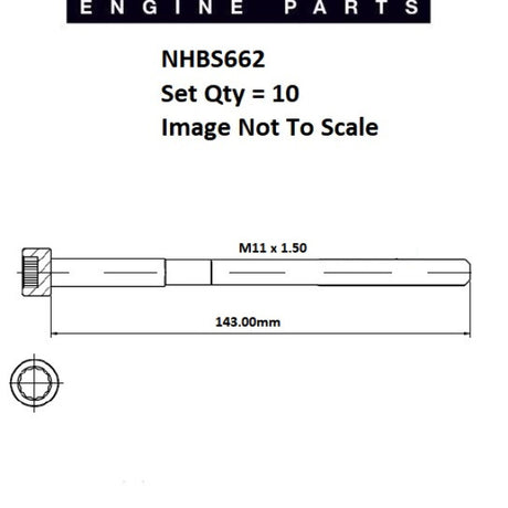 Head Bolt Set TOYOTA 2AR-FE NHBS662 - ENGINE PRO