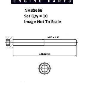 Head Bolt Set RENAULT H5F.403 404 408 NHBS666 - FAI