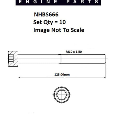Head Bolt Set RENAULT H5F.403 404 408 NHBS666 - FAI