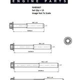 Head Bolt Set MITSUBISHI 4P10 IVECO F1CE NHBS667 - FAI