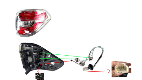 Tail Light (Outer, RHS) LED Type Nissan Patrol Y62 2012 - 2019 NSPT-TAL-72R - Sterling Parts