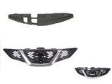 Front Grille (Black/Chromed) Nissan Qashqai J11 2014 - 2017 NSQQ-GRI-03F - Sterling