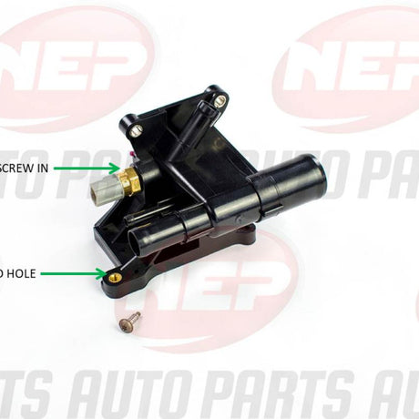 Water Outlet W/OUTLET HOUSING Mazda W/Senso NTH005-HO - NEP