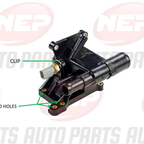 Water Outlet W/OUTLET HOUSING FORD W/SENSOR NTH030-HO - NEP
