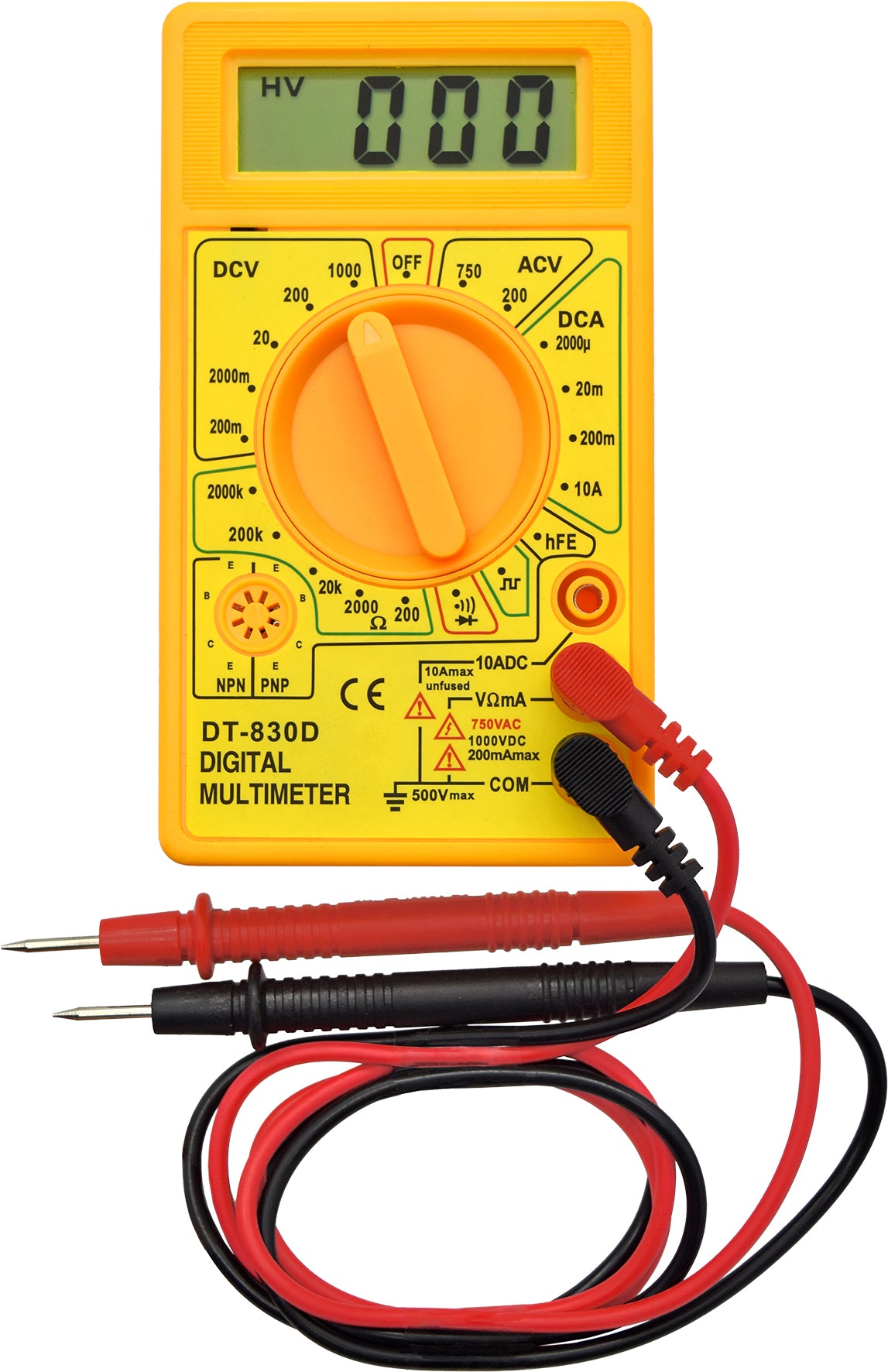 Digital Multimeter AC & DC Voltage & Current Capacitance, Diode & Triode Testing - PKTool | Universal Auto Spares