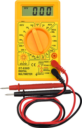 Digital Multimeter AC & DC Voltage & Current Capacitance, Diode & Triode Testing - PKTool | Universal Auto Spares