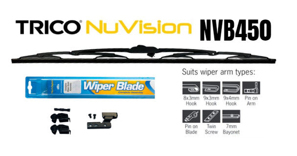 Nuvision Economy Blade Assembly 450MM 18" (Single) NVB450 - Trico | Universal Auto Spares
