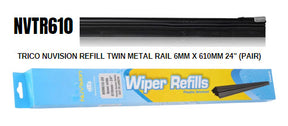 Nuvision Refill Twin Metal Rail 6MM X 610MM 24" (Pair) NVTR610 - Trico | Universal Auto Spares