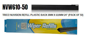 Nuvision Refill Plastic Back 8MM X 610MM 24" (Pack OF 50) NVW610-50 - Trico | Universal Auto Spares