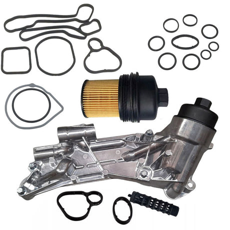 Oil Cooler Assembly With Repair Seal Kit Fit For Holden Cruze JG JH Astra AH Barina TM Trax TJ 1.6L F16D4 1.8L Z18XER F18D A18XER 1.4L A14NET 93186324 OCM-HLNXX1-ORS-HLNXX1 - Machter