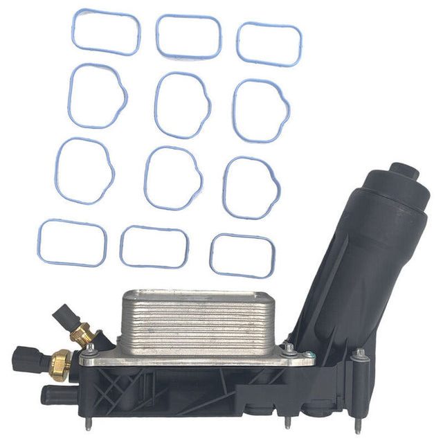 Engine Oil Cooler Assembly With Gasket Fit For Jeep Grand Cherokee WK Wrangler JK 3.6L Cherokee KL 3.2L 14-15 5184294AE OCM-JPXX1 - Machter