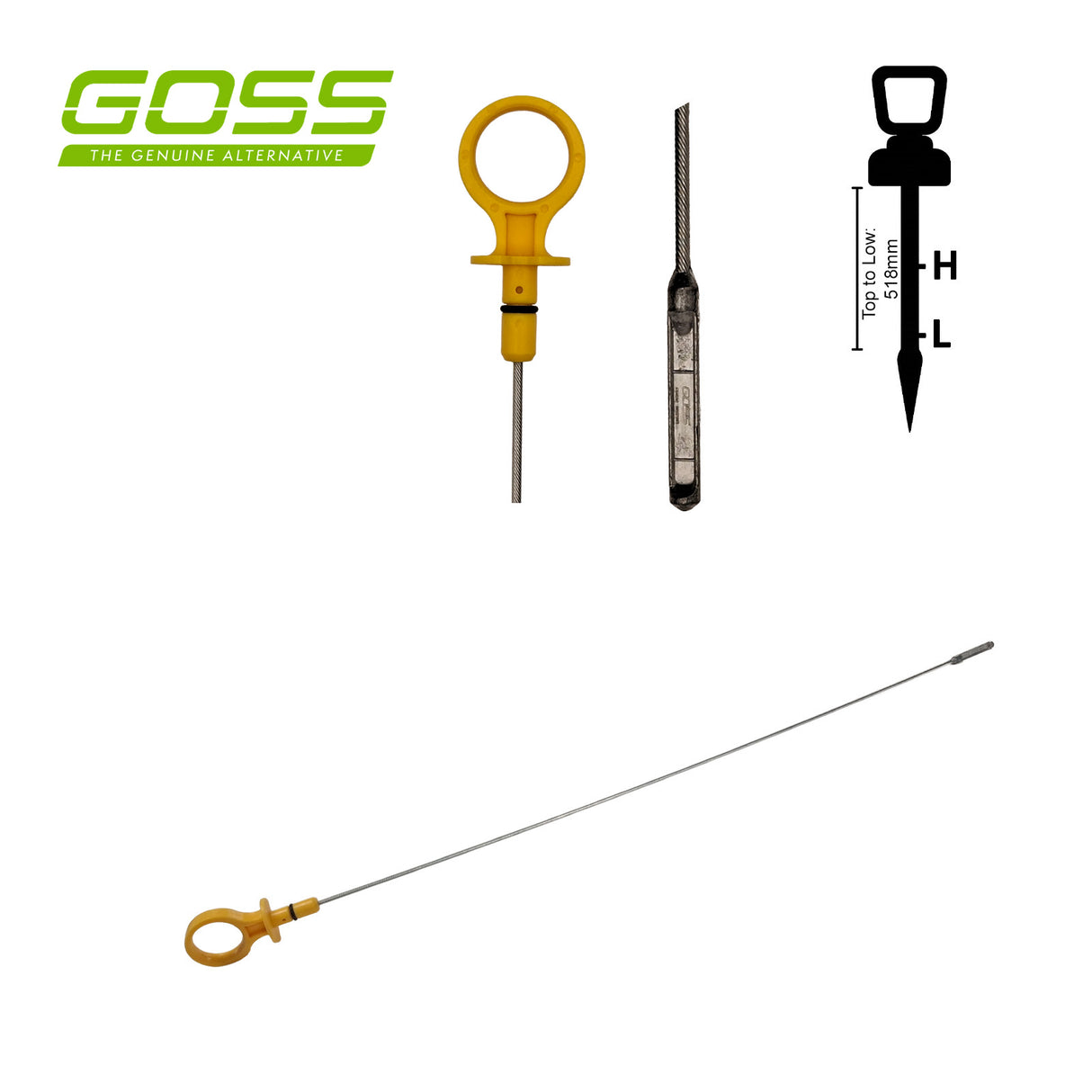 Engine Oil Dipstick - OD126 - Goss