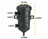 Uni Oil Catch Can 4x4 Fit For Patrol Diesel Pro Vent 200 Landcruiser Hilux Nissan Navara Turbo OILCAN-001M - Machter