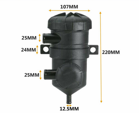 Uni Oil Catch Can 4x4 Fit For Patrol Diesel Pro Vent 200 Landcruiser Hilux Nissan Navara Turbo - Machter
