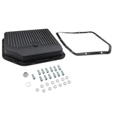 Automatic Transmission Oil Pan Aluminum Finned Black GM Turbo TH350 Extra Capacity - Machter