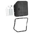 Automatic Transmission Oil Pan Aluminum Finned Black GM Turbo TH350 Extra Capacity - Machter