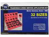 O-Ring Assortment 419 Piece Metric Sizes In Plastic Case - Tool King