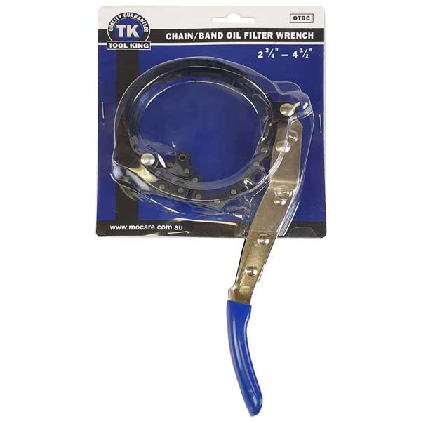 Chain/Band Oil Filter Wrench 2.3/4" - 4.1/2" - Tool King | Universal Auto Spares