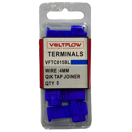 5 Pieces Terminals 4mm QIK Tap Joiner - VoltFlow | Universal Auto Spares