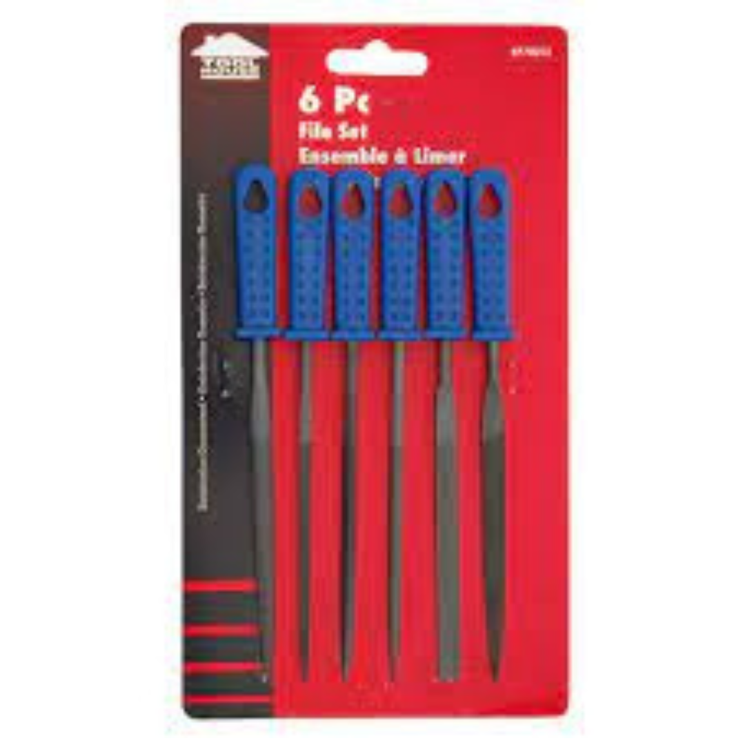 6 Piece File Set Ensemble Limer 160mm/6 1/2" - Tool House | Universal Auto Spares