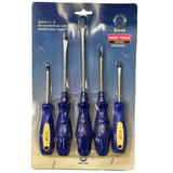5 Pieces Set Screwdriver With Double Colour Rubber - Weldi Tools