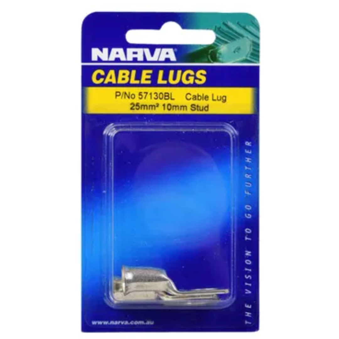 2 Piece Cable Lug 3 B&S 10mm Hole Flared End - Narva