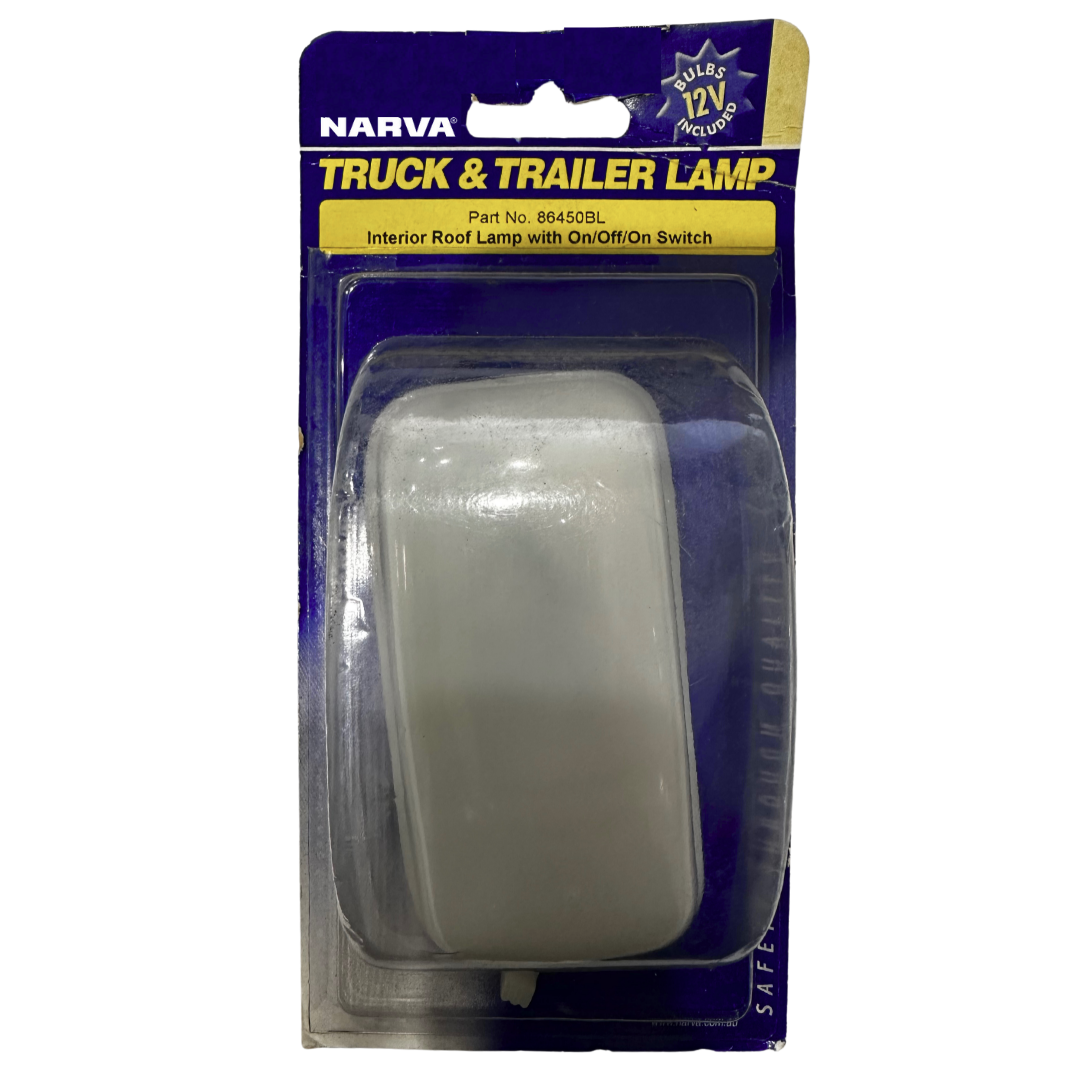 Interior Roof Lamp with On/Off/On Switch Bulbs 12V Included - Narva