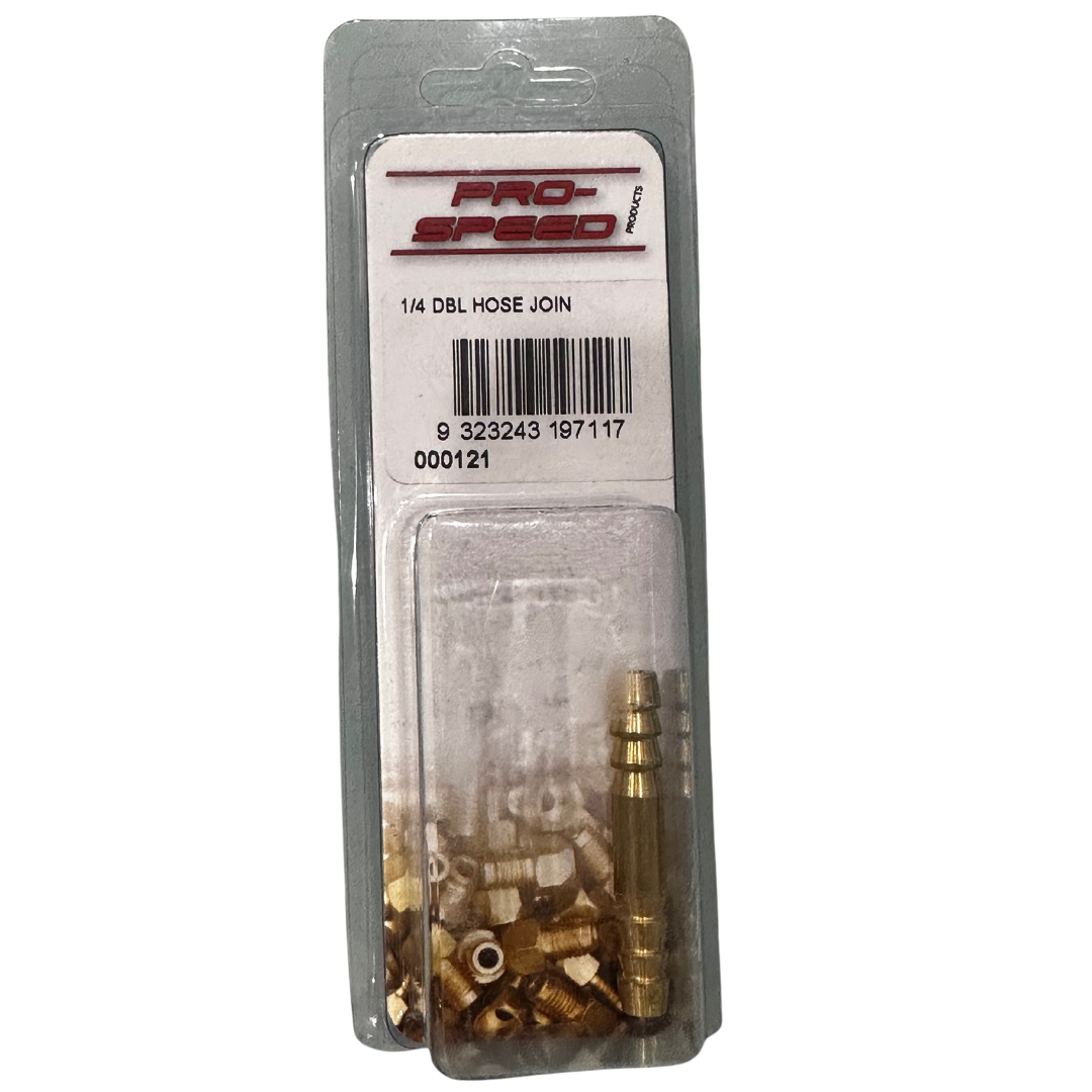 1/4 Brass Hose Joiner - PRO-SPEED