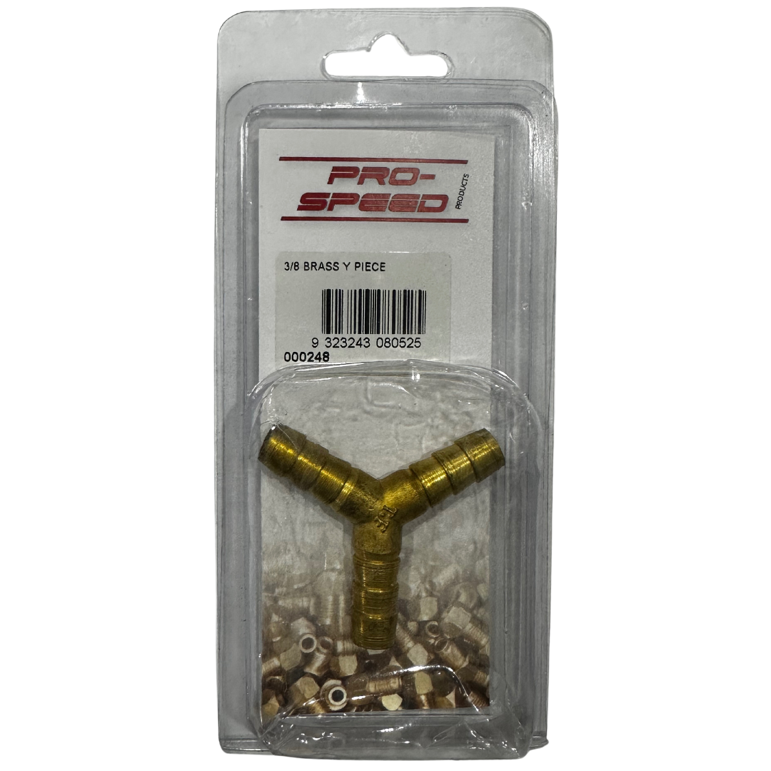 3/8 Brass Y Piece - PRO-SPEED