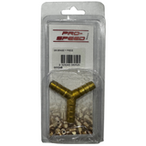 3/8 Brass Y Piece - PRO-SPEED