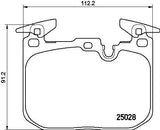 Original Replacement Low-Met Brake Pad Set P06088 - Brembo