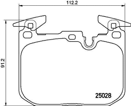 Original Replacement Low-Met Brake Pad Set P06088 - Brembo