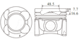 Nissan YD25DDTI Piston/Ring Assembly P1186A 020 - Austral | Universal Auto Spares